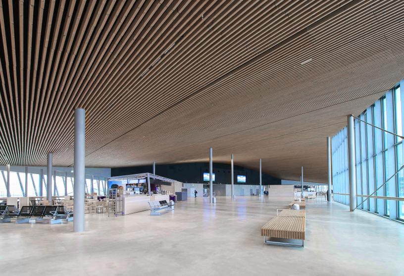 Lyddug anvendt bag trælameller 