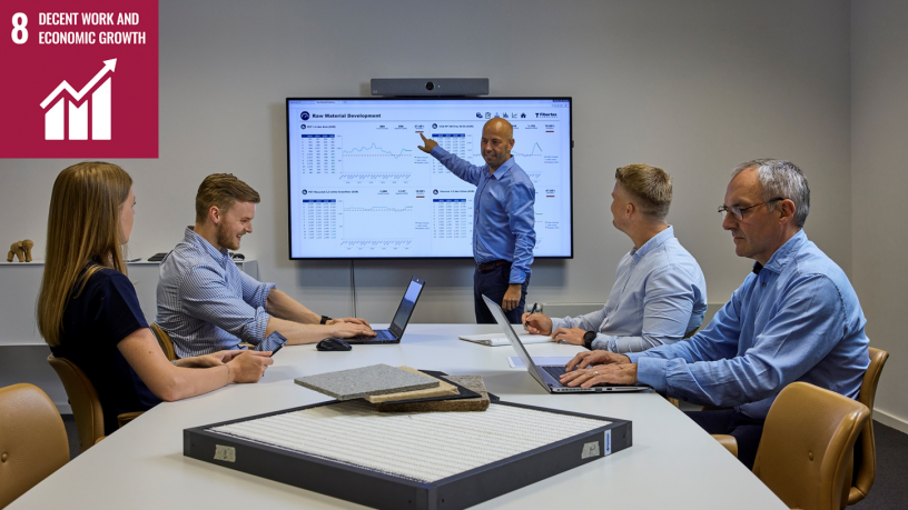 Decent work and economic growth at Fibertex