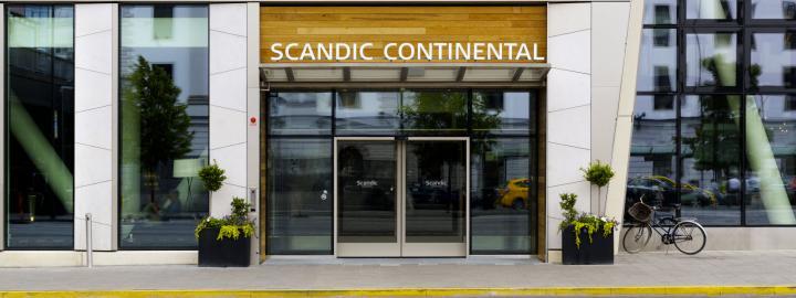 Scandic hotel entrance